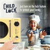 Nostalgia NRMO7YW6A Retro Compact Countertop Microwave Oven, 0.7 Cu. Ft.