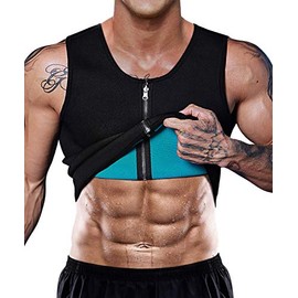 Chaleco de neopreno para hombre para pérdida de peso, corsé caliente para entrenamiento de cuerpo, moldeador de cintura                               