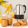 Mixpresso Small Percolator Coffee Pot Electric 4 Cup, Stainless Steel