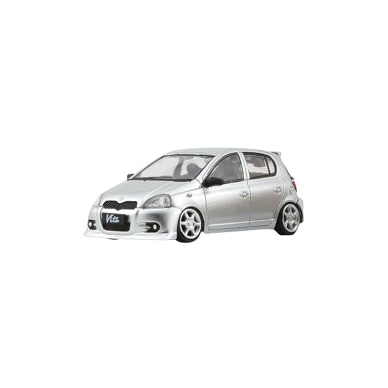 BM CREATIONS 1/64 Toyota 1998 Vitz/Echo 5-Door Silver RHD Complete