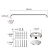2 Pack 40 Inch Shower Grab Bar, ZUEXT SUS304 Stainless