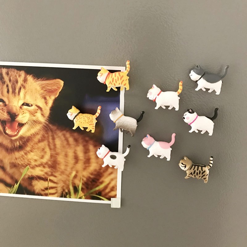 SYLHD Refrigerator Magnet, Mini, Cute, Stylish, Super Strong Magnets, Cat