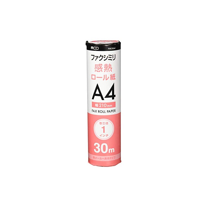 Miyoshi FXK30A1-1 Thermal Paper for Fax A4 1 Inch Core