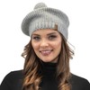 VIVISENCE Women's Beret Hat Warm Comfortable Headwear Bobble Winter 7074,