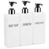 Segbeauty Shampoo Bottles, Dispensers, Refill Bottles, Set of 3, 16.9