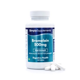 Bromelain 500mg - Geeignet für Veganer - 120 Tabletten - SimplySupplements