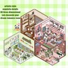 PACIOCEAN 8 Sets 3D Sticker Scene，Cute Cartoon Scenery Stickers，Make Your