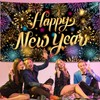 2025 New Year Decorations - Happy New Year Backdrop Banner