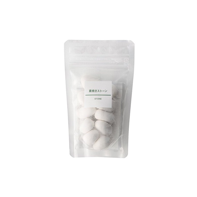 Muji Unglazed Stones, Pack of 10, Made in Japan