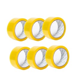 Operitacx Packung Mit 6 Rollen Verpackungsband nachfüllen Abdeckband doppeltes Rückenband doppelseitiges Klebeband Dichtungsband verteiler Verpackungssiegelband Paketklebeband hoch viskos