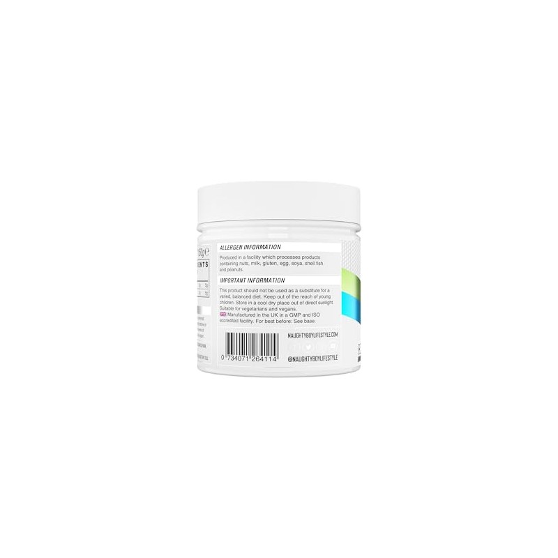 Naughty Boy Micronised Creatine Powder, Creatine Monohydrate Powder (Unflavoured) 50