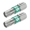 2 Torx T25 Stainless Steel Bits - Made in Germany