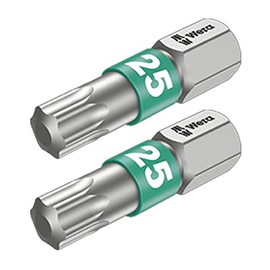 2 Torx T25 Stainless Steel Bits - Made in Germany Bit TX25