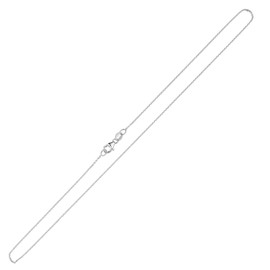 Vinani UB00 Women's Anchor Chain Made of 925 Sterling Silver without Pendant - Necklace with 0.7 mm Thickness - Fine Silver Chain, Sterling Silver, No Gemstone