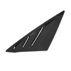 2pcs Rear Left Right Window Louver Bright Black Side Window