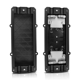 PNGKNYOCN 2 in 2 Out Horizontal Cable Junction Box, 12 Core Fusion Splice Kit Fibre Optic Connection Box Fibre Optic Outdoor Waterproof Protection Box