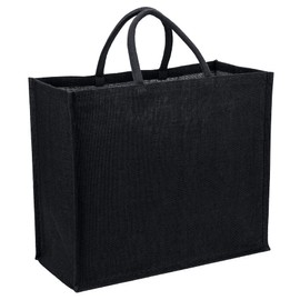 La Cordeline Black Jute 25 Litre Comfort Handle Shopping Bag, Black, Ink