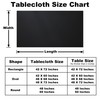 Limalred Fitted Spandex Rectangle Tablecloth, Soft Skin Friendly Non Pilling