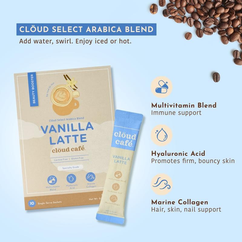 [Clöud Café] Vanilla Latte (Collagen-Infused)