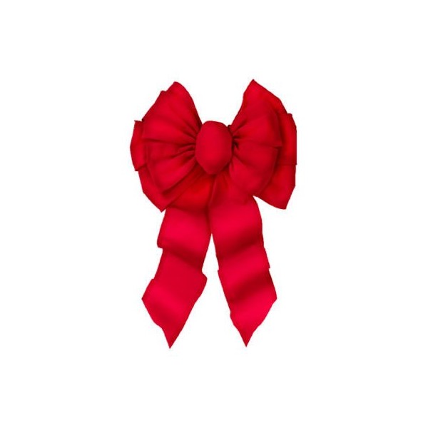 11LP DLX RED Velvet Bow
