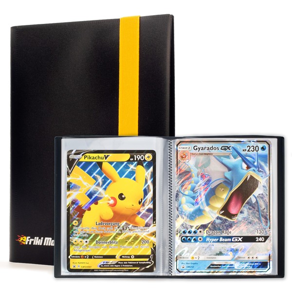 Album Pokémon Jumbo XXL pour grandes cartes Pokémon - 30 pages pour une capacité de 60 cartes Pokémon Jumbo GX Vraies, VMAX, V ou EX, avec pochettes Taille 21,1 x 14,5 cm (1)