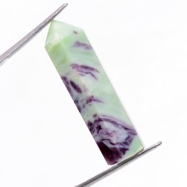 Natural Kemmererite Gemstone Healing Crystals for DIY Jewelry Making -Loose Natural Cabochon -Perfect for Crafting Reiki Chakra Meditation Unique Jewelry Designs (3 pcs, 30-40 mm)