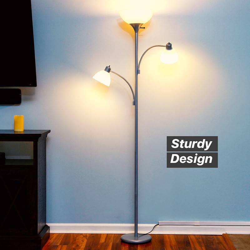 Brightech Sky Dome Double – High Brightness Torchiere Floor Lamp