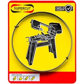 Supercut 64 1/2-inch X 1/2-inch X .025-inch x 6-10 Vari TPI Bimetal Bandsaw Blade (USA Made) for Cutting Mild Steel, Stainless Steel, and General Purpose Materials