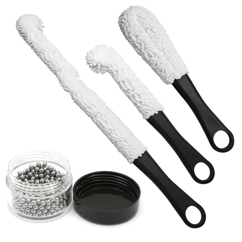Litoexpe 3 Pieces Decanter Cleaning Brush with 400 Pieces Cleaning