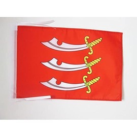 AZ FLAG ESSEX COUNTY FLAG 18'' x 12'' cords - COUNTY OF ESSEX - ENGLAND SMALL FLAGS 30 x 45cm - BANNER 18x12 in