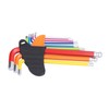 9Pcs Hex Wrench Ball End Colourful Long Arm Metal Key