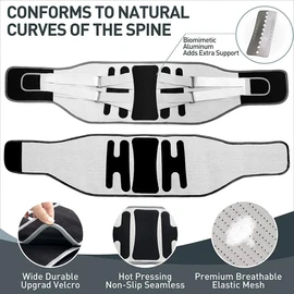 Medical Grade Lumbar Support Back Brace (X-Large)
