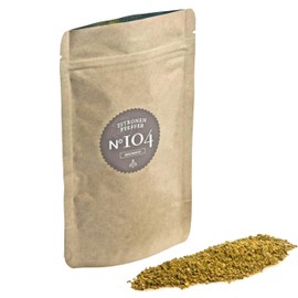 Rimoco N°104 Organic Lemon Pepper Crushed - Spicy & Lemony-Fresh Pepper Mix with Mild Sharpness and Fruity Acidity | Organic Cultivation (DE-ÖKO-007) | 500 g in Kraft Paper Zip Bag