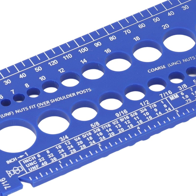 Nut Bolt and Thread Tester, Gauge for Inch and Metric