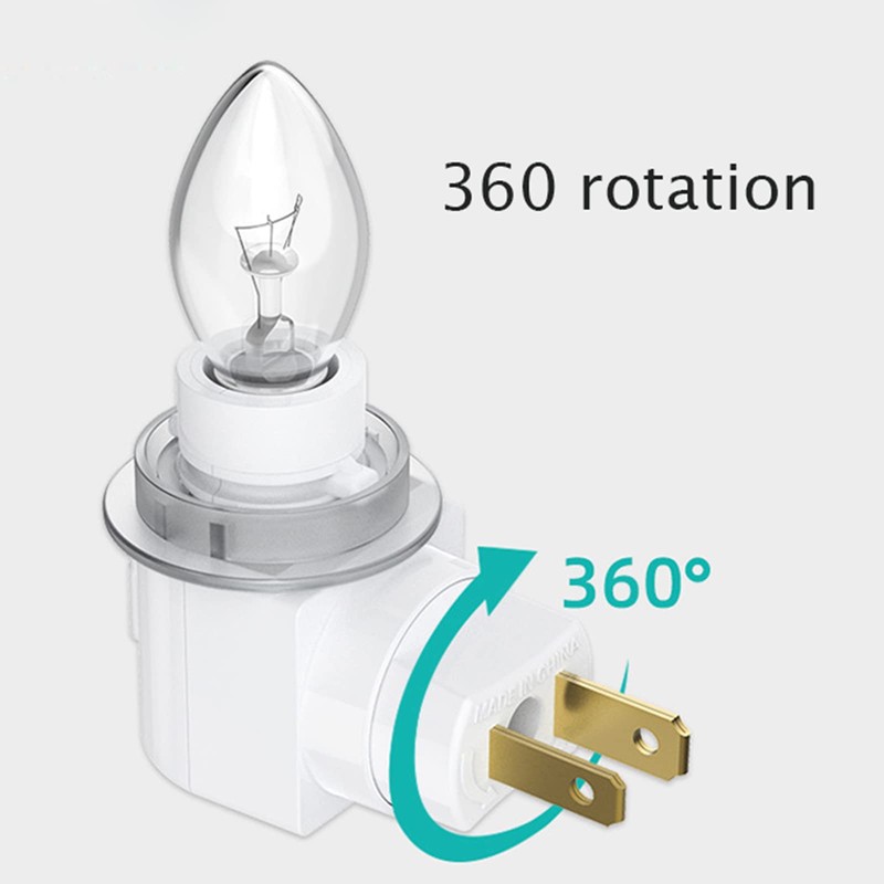 TWDRTDD Plug in Night Light, Adjustable E12 Base Socket Night