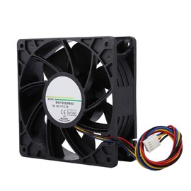 Yoidesu 120mm x 38mm 12V 2.7A Ball Bearings Dc Cooling Fan,4-Pin Premium Quiet Fan,High Speed 6000RPM 210.38CFM High Performance Cooling Fan Cooler