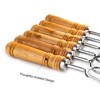 IMEEA Double Skewers for Grilling Thickened Stainless Steel Kebab BBQ