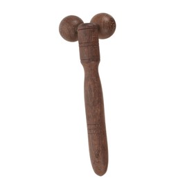 Vaguelly Wooden Facial Roller Massaging Tool for Women Natural Pterocarpus Soyauxii Anti-Aging Face Massage Device for Home Use