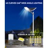 Leadzon 5000W Solar Street Lights Outdoor, 40000mAh 450000LM Super Bright
