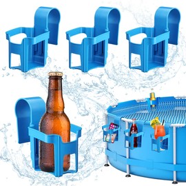 Pool Getränkehalter, 4 Stück Pool Getränkehalter Becherhalter Poolrand, Kunststoff getränkehalter Poolrand, rutschfeste Pool getränkehalter von Getränken und Kleinen Gegenständen am Beckenrand