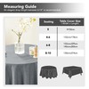 Deconovo Faux Linen Wipable Tablecloth, Table Protector for Party, Garden