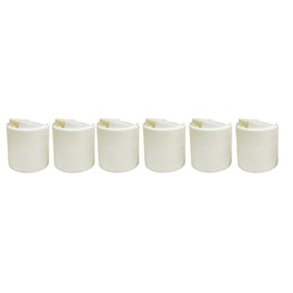 Bark and Lindy PP White Plastic Disc Top Caps, 28/410 Replacement Press Caps (6)