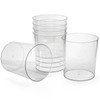 Okllen 6 Pack Clear Round Plastic Waste Baskets, BPA-Free Trash