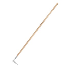 Berry&Bird Flat Edge Garden Hoe, 58'' Hoes Garden Tool with Long Wood Handle, Stainless Steel Weeding Hoe, Heavy Duty Weeder Hoe Tool for Gardening Digging Soil Loosening, Edging & Cultivating