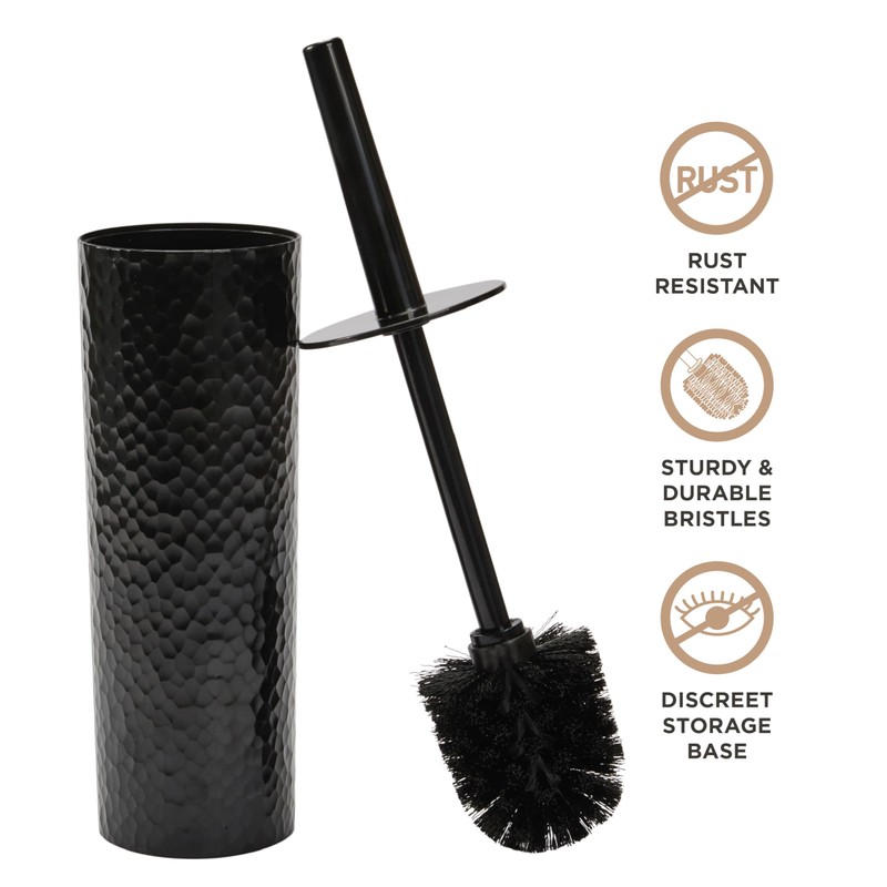 Bath Bliss Toilet Brush | Hammered Textured Design | 360