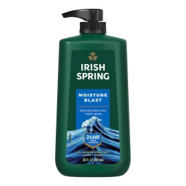 Irish Spring Gel De Ducha Para Hombre Con Bomba, Humedad Bla