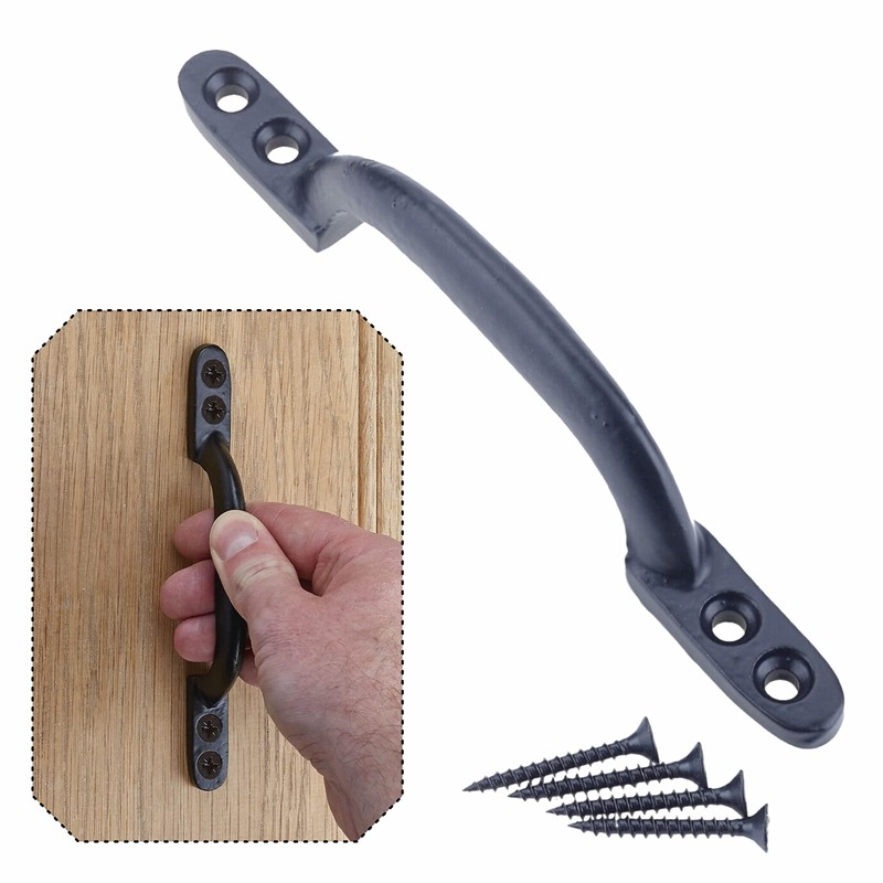 SUL Black Cast Iron Hot Bed Handles with Screw for