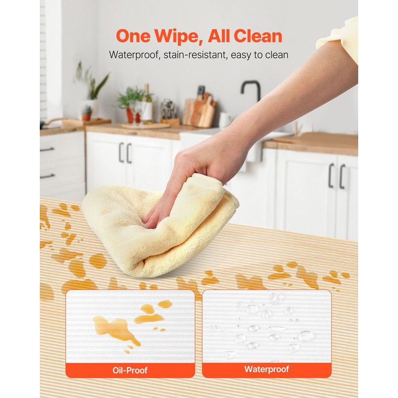 VEVOR Shelf Liner, Drawer Liner for Kitchen Cabinet, Non-Adhesive Non-Slip