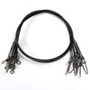 Croch Stainless Steel Wire Leader Fishing Swivels Snaps 150LB