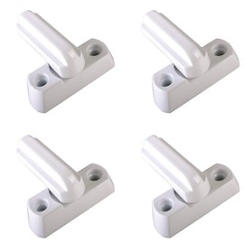 4pcs/8pcs/12pcs Sash Blocker Window Jammer - White Zinc Cast Alloy - Extra Security Locks for UPVC/PVC Door/Window Restrictor Lock (4)